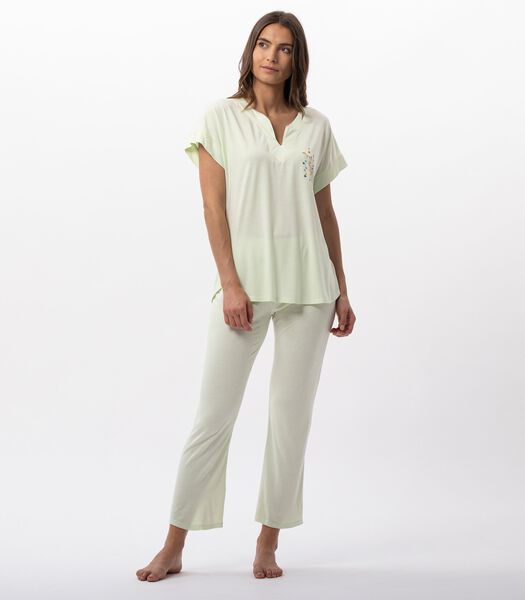 Pyjama pantacourt en coton modal RIVIERA 702