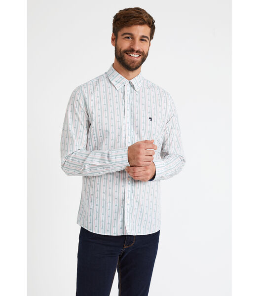 Chemise manches longues avec imprimé palmiers