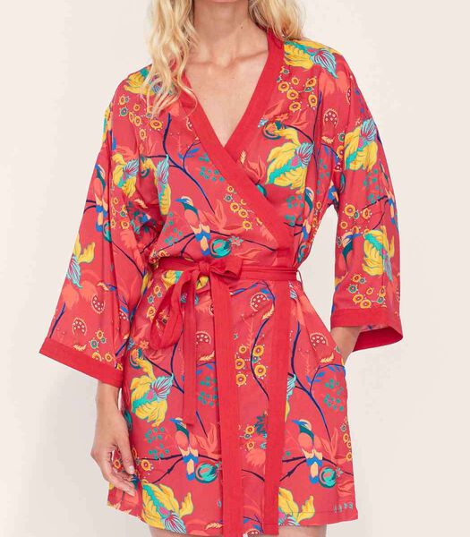 Kimono imprimé fluide Ecovero MARIGOLD