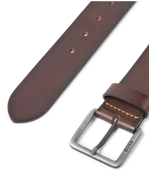 BOSS Ceinture Marron Foncé en Cuir