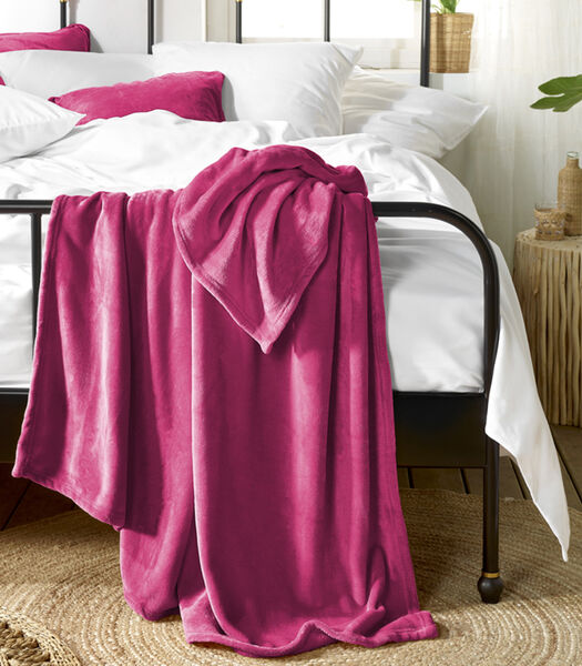 Fleece deken Snuggly Cerise - 150 x 200 cm - Roze