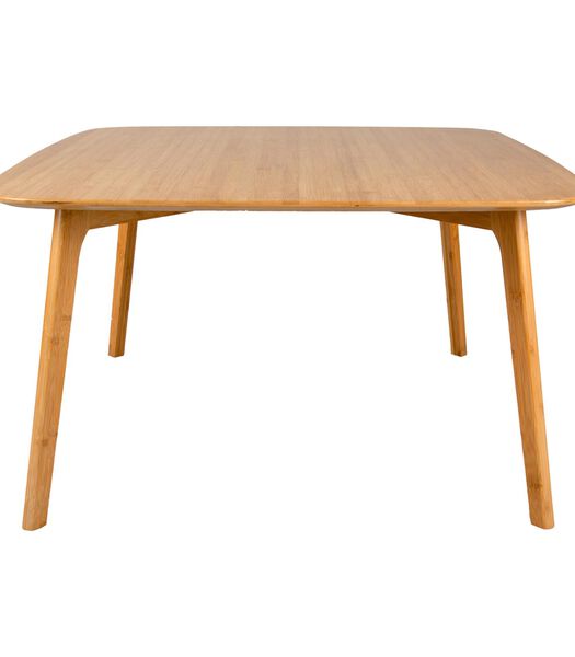 Table basse en bambou - Marron - 80x80x45 cm