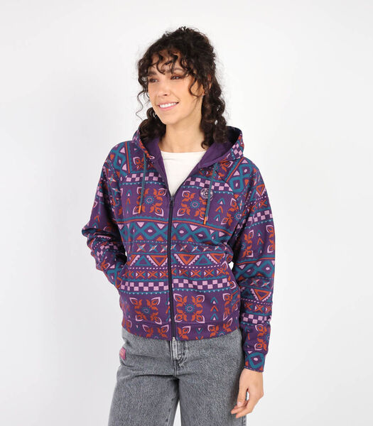 Hoodiejas met print P2SIMONE