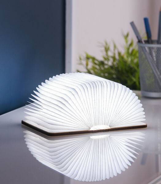 Mini Smart Booklight Tafellamp - Oplaadbaar  - Esdoorn