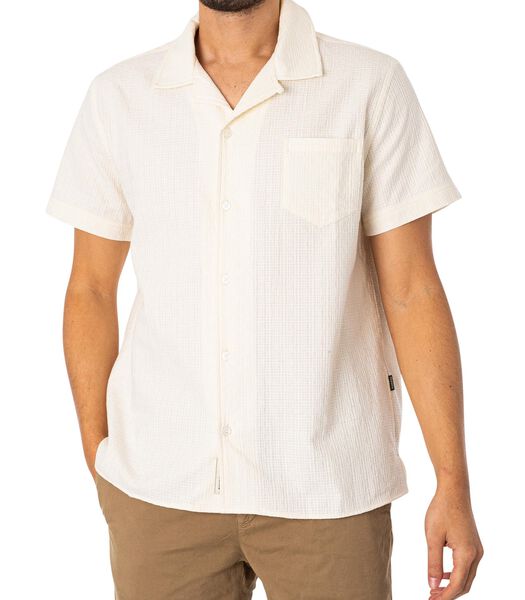 Chemise Texturée À Manches Courtes