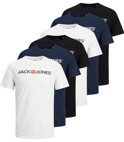 T-shirt JJECORP LOGO TEE CREW NECK 3PK Paquet de 6