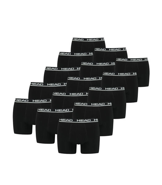 Lot de 15 Boxers Basiques Noir