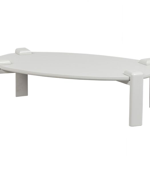 Turtle Salontafel - Mangohout - Mist - 28x100x60