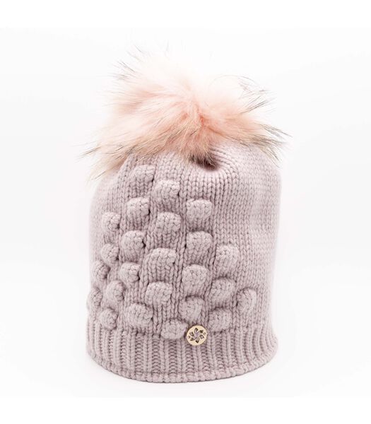 Dubost Fur Beanie With Nuts And Murm Pon