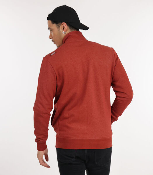 Basic sweater met rits P2SAKOP