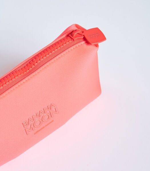 Neon Pouch koraal neopreen tasje