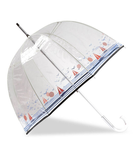 Transparante bell paraplu Isotoner