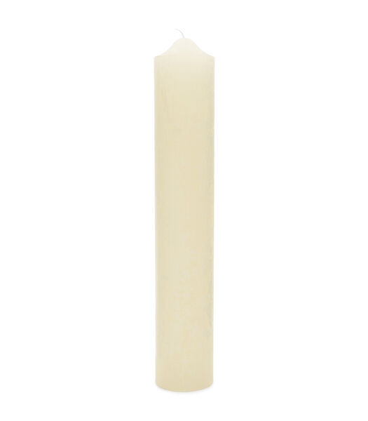 Stompkaars wit, Cilinder kaars (ØxH) 7x40 - RM Rustic Pillar Candle