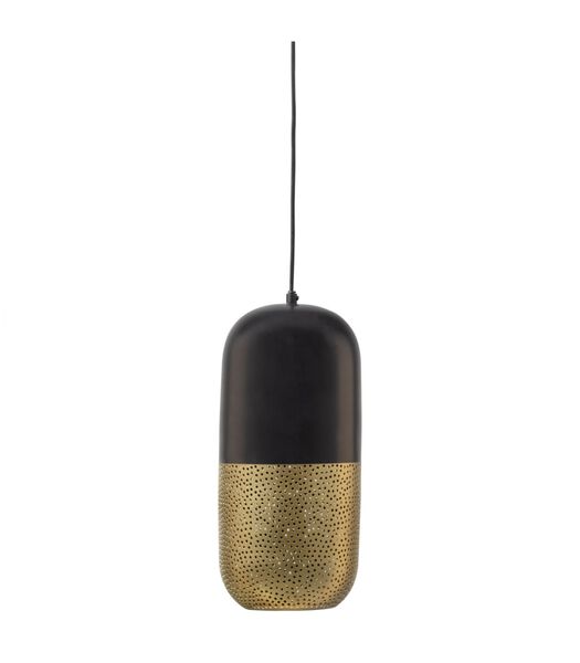 Lampe à suspension - Métal - Noir/laiton - 46x20x20 - Tirsa
