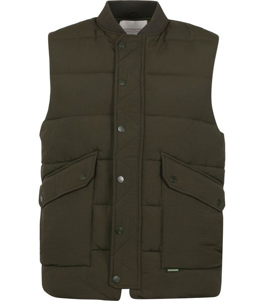 Bomber Bodywarmer Donkergroen