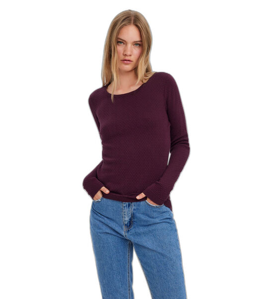 Pullover col o femme Care Structure