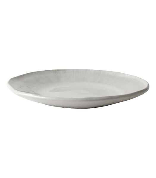 ORGANIC set 4 ASSIETTE PLATE 21,5CM BLANC