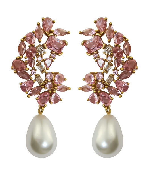 Boucles d'oreilles 'Golden Frosty Pearl'