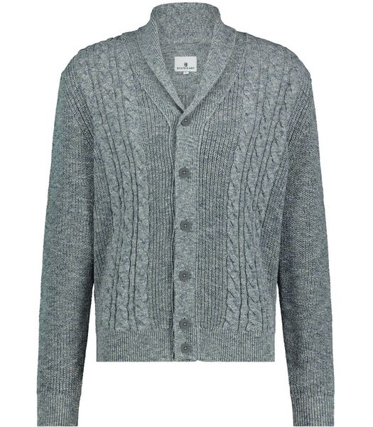 State Of Art Cardigan Mélanger Bleu