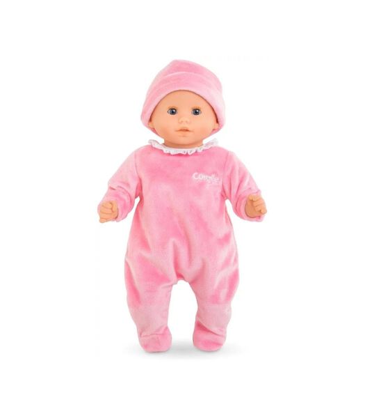 Mon Premier Poupon pyjama met muts roze babypop 30 cm
