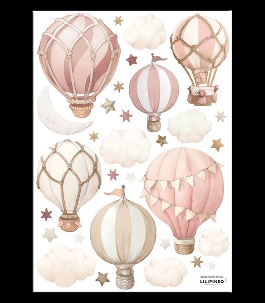 Stickers montgolfières Selene, Lilipinso