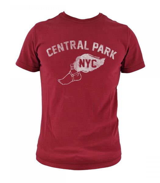 T-shirt Central Park Homme Burgundy