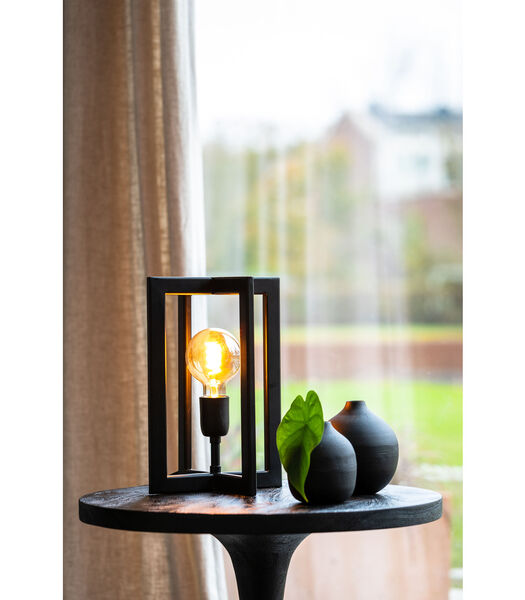 Tafellamp Mace - Zwart - 21x21x30cm
