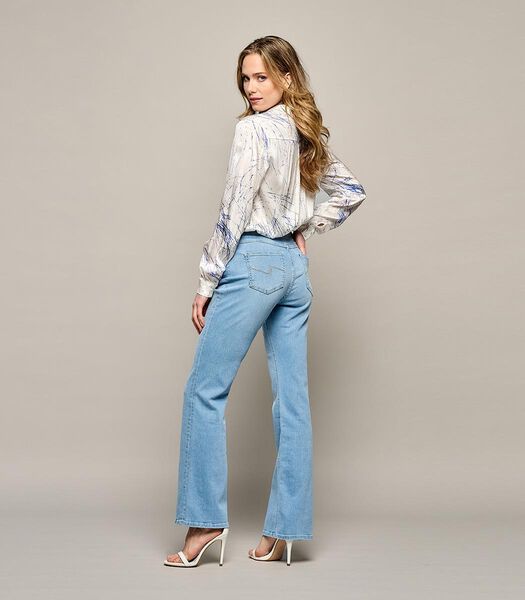 Donna Denim Broek Licht Blauw