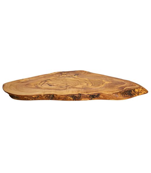 Serveerplank Tunea - Olijfhout - met schors - 38 - 45 cm