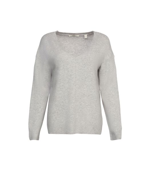 Sweatshirt col en v femme