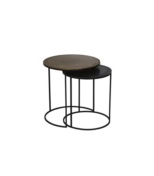 Table d'appoint Talca - Cuivre/Bronze - Ø40+Ø49cm