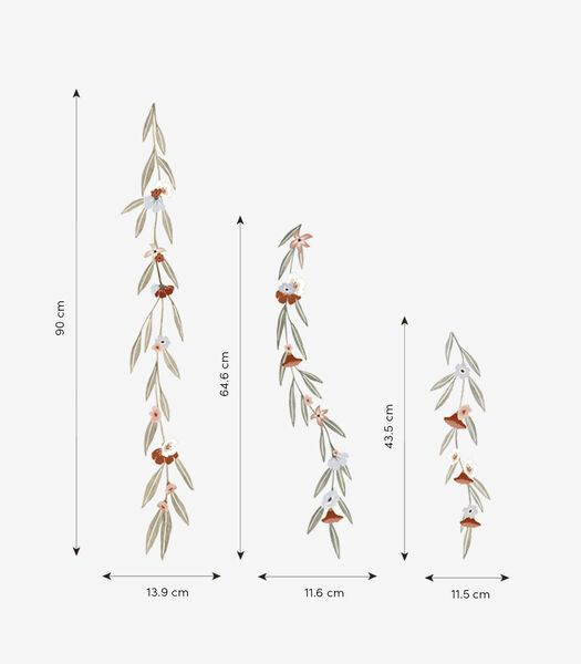 LILYDALE - Grote sticker - Eucalyptus en bloemen