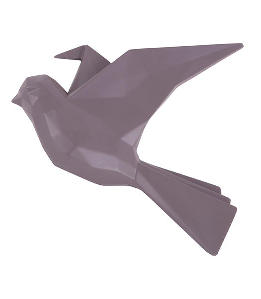 Attache murale Origami Bird - violet foncé - 25,3x4,6x20,7cm