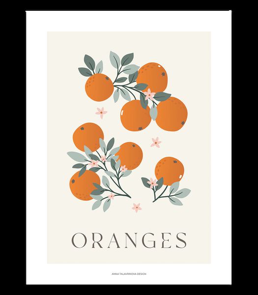 Affiche seule oranges Louise, Lilipinso