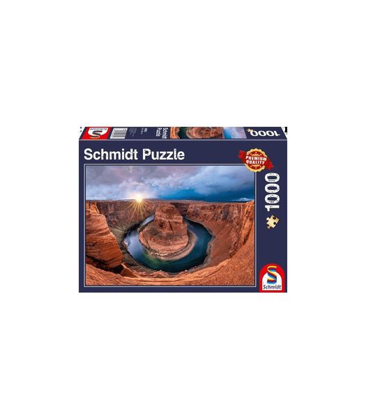 puzzel Glen Canyon, Horseshoe Bend on the Colorado River - 1000 stukjes - 12+