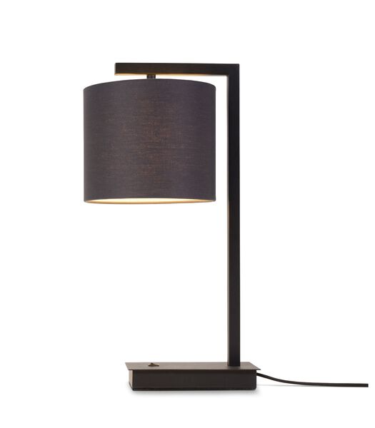 Lampe de Table Boston - Noir/Noir - 18x18x44cm