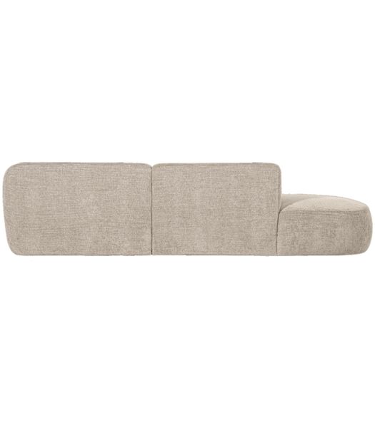 Polly Chaise Longue - Polyester - Zand - 71x258x105/150