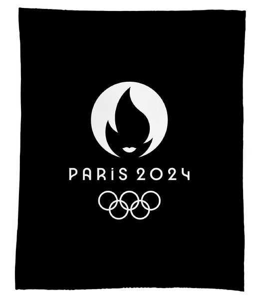 Fleecedeken bedrukt extra zachte 100% polyester, JEUX OLYMPIQUES PREMIUM