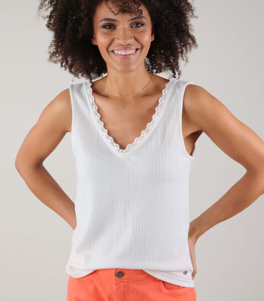 IJANE - Jacquard gebreide tanktop voor dames ijane