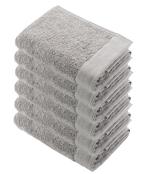 Lot de 6 Remade Cotton serviettes de bain 60x110 Sable