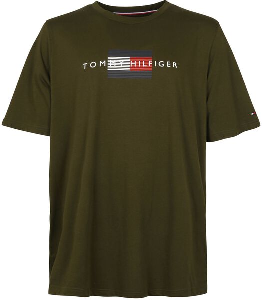 Tommy Hilfiger T-shirt Logo Lines Big and Tall Vert Foncé