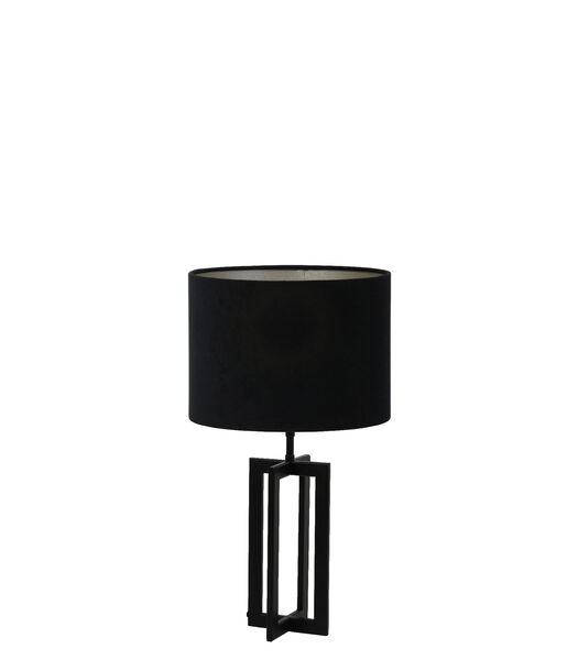 Lampe de table Mace/Velours - Noir - Ø30x56cm