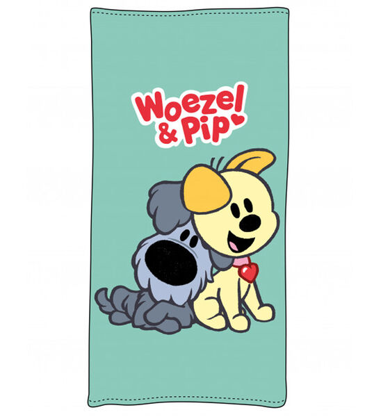 Woezel & Pip Serviette de Plage Bleu