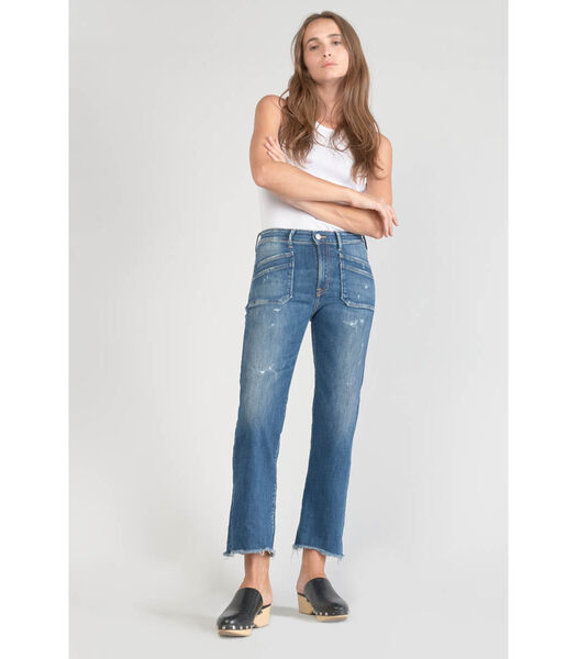 Jeans regular, droit pricilia, 7/8ème