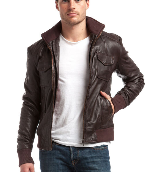 blouson cuir SIMON