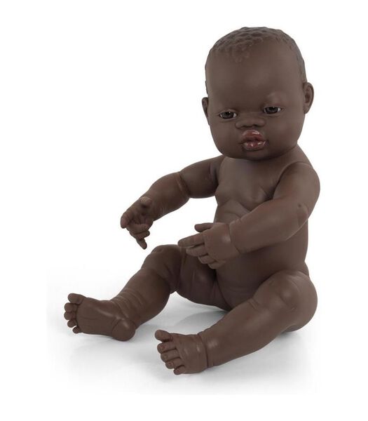 Baby Doll Little Girl Dark Brown Vanilla Scent - 40 cm