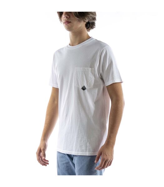 T-Shirt Roy Rogers Pocket Man Jersey Gebruikt Wit