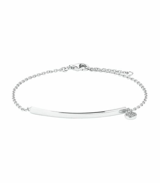 ID armband voor dames, 925 Sterling zilver, zirkonia synth.
