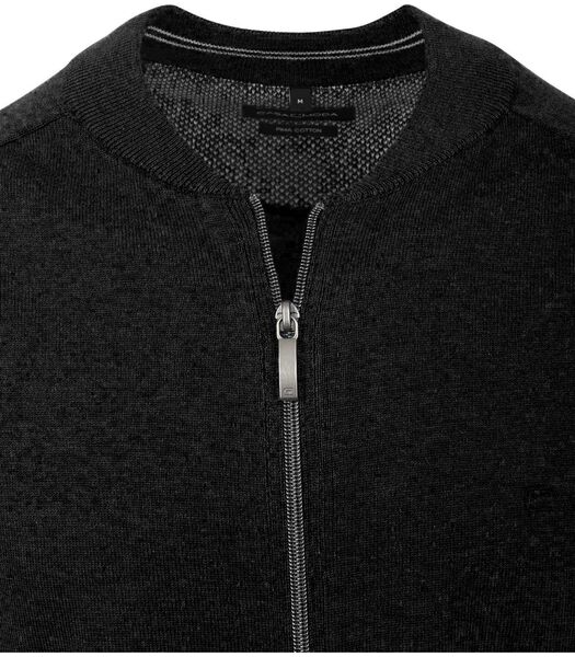 Casa Moda Cardigan Zip Noir