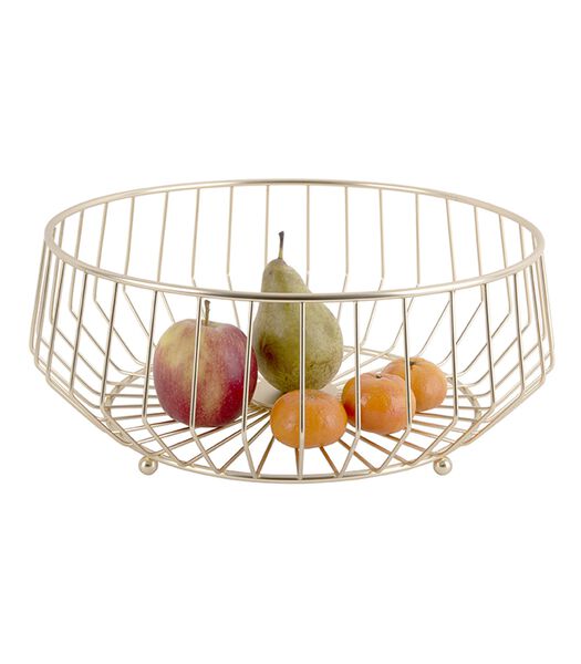 Fruitmand Linea Kink - IJzer Verguld - Large - 34x14,5cm